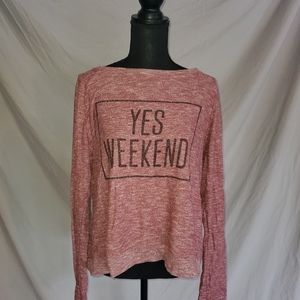Pink Graphic Sweater